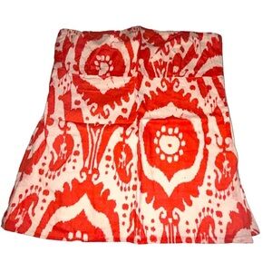 J. Crew strapless top Women's Boho Print Tube Top Cotton Bustier Small